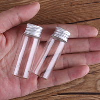 10 sztuk 5ml/6ml/7ml/10ml/14ml/18ml/20ml/25ml szklanych butelek z aluminiowymi pokrywkami małe Mini szklane słoiki 8 rozmiarów u-pick 6
